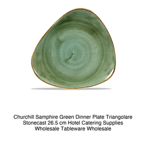 จานอาหารค่ำสีเขียวแซมไฟร์ 26.5 ซม. รูปสามเหลี่ยม ชิร์ชเชล สโตนคาสท์ Ssgstr10 - Product Image 2