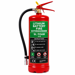 <span class=keywords><strong>Extincteur</strong></span> à mousse au lithium haute performance 9L, cylindre en acier rouge <span class=keywords><strong>21A</strong></span>, réponse rapide aux incendies avec tuyau - Product Image 1