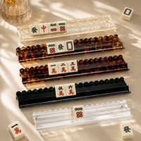 Support magnétique en acrylique en forme de U pour Mahjong, portable, écologique, étanche et durable, pour le rangement des tuiles à la maison ou en camping