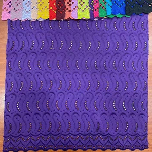 Kuşgözü nakış kumaş işlemeli T/c Polyester pamuk kumaş nakış kumaş için düğün elbisesi gömlek bez - Product Image 2