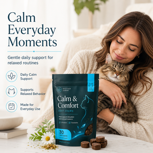 Friandises relaxantes en vrac pour chats, pour le soulagement du stress en intérieur, complément alimentaire pour la santé comportementale féline avec tryptophane et vitamine <span class=keywords><strong>B1</strong></span>, sous forme de bouchées molles - Product Image 2