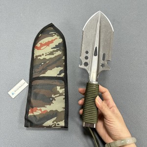 Stainless Steel Tactical Shovel with Ruler &amp; Saw <strong>Edge</strong> Portable Garden Tool <strong>Spade</strong> with Nylon Sheath EDC Camping Survival Shovel - Product Image 3