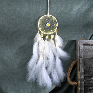 Pendentif attrape-rêves blanc, <span class=keywords><strong>indien</strong></span>, pour dortoir d'étudiant, cadeau d'anniversaire de Noël - Product Image 1