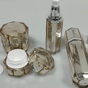 บรรจุภัณฑ์เครื่องสำอางสำหรับผู้หญิง M605 15กรัม/30ก./50ก./30มล./50มล./100มล. อะคริลิคสุดหรูขวดโลชั่นและกระปุกครีมเปล่า - Product Image 6