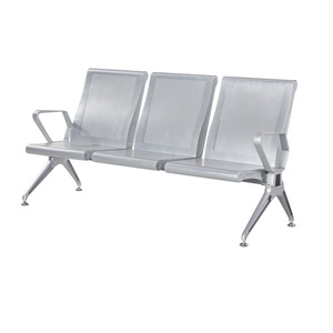 Silla de Espera de Aleación de Aluminio Ou He P1611, Asiento Público Reforzado para Uso Hospitalario, Color Plateado - Product Image 4