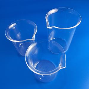 कारखाने कस्टम क्यूarzo ने सिलिका क्वार्ट्ज उच्च-टेम्प संक्षारण-प्रतिरोधी 500 एमएल 1000 मिली बड़ी क्षमता क्वार्ट्ज बेकर। - Product Image 2