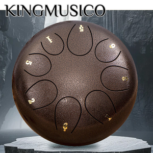 Tambor de Lengüeta de Acero de 10 Pulgadas, 11/13 Notas para Principiantes y Niños |   Instrumento de Percusión Manual Estilo Handpan |   Música OEM al por Mayor - Product Image 6