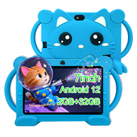 Tablette éducative pour enfants de 7 pouces avec Android 12 IPS 1024x600 MTK Quad Core 3000mah 2 Go de mémoire Nouveau produit électronique avec WiFi