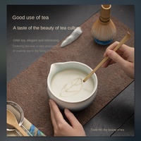 Vente en gros en usine Lanhe Ensemble de cérémonie Matcha biologique du Japon Bol Chawan à Matcha en céramique rose avec bec verseur