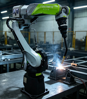 Bras de robot de soudage MIG intelligent de haute précision, équipement de soudage robotisé pour atelier de structures en acier