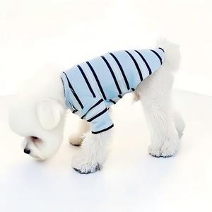 Conjuntos de Ropa para Perros y Dueños, Diseño a Rayas, Serie <span class=keywords><strong>MIU</strong></span>, Ropa Fresca de Verano para Exteriores - Product Image 3