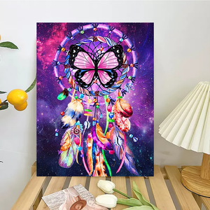 Kit de peinture de paysage d'animaux papillons faits à la main pour adultes 40x50cm/16x20 pouces DIY Wall Art Decors Great Gift Idea - Product Image 6