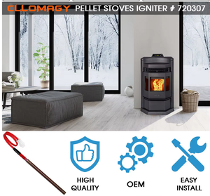 Encendedor de Estufa de Pellets de Acero Inoxidable para Modelos Castle Comfortbilt HP21/HP22, 6 Pulgadas de Largo, 3/8 Pulgadas de Diámetro - Product Image 6