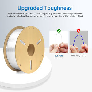 Filamento LONQI PETG de 1.75mm 250g, Alta Claridad, Resistente a Químicos, Fácil de Imprimir, Material para Impresora 3D - Product Image 4