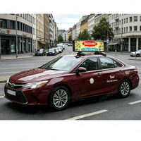 Pantalla LED Publicitaria para Techo de Taxi de Doble Cara a Todo Color con Posicionamiento GPS, P2.5 P3, Programable, Control Remoto, Letrero LED para Cabina