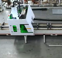 Máquina de Procesamiento CNC de 4 Ejes con Doble Estación de Alimentación para Material de Fachada de Puerta de Aluminio