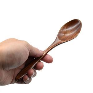 Wholesale Long Handle Wooden Soup Spoons Cooking Tasting Dinner Spoon for Kitchen Restaurant - Product Image 6