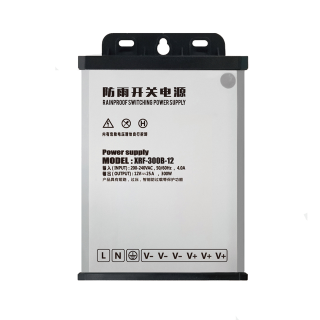 XRF-400B-12 AC to DC Rainproof Single Output 12VDC 400W LED Power Supply Driver for Outdoor Use LED Lighting and Signs