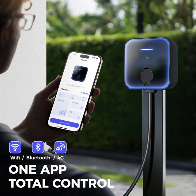 OEM Custom Smart APP Remote Control AC Wall Charger Station 22kw EV Charger Type 2 EU Market for Electric Vehicles