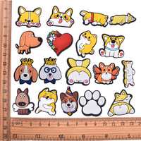 Série Animaux : Chaussures Sabots en PVC Souple pour Chien, Boucles de Chaussures à Fleurs, Décorations de Dessins Animés, Accessoires Mignons DIY, CN OEM/ODM