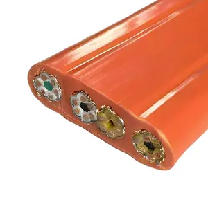 Multi-Cores abgesichtetes Kabel 300/500 V H05VVH6-F Kupferleiter schwarz/orange Sattel-Aufzugskabel für Kamera und Hub