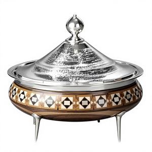 Casserole classique en acier inoxydable de gros calibre avec isolation |   Conserve les repas au chaud plus longtemps et préserve le goût et la fraîcheur - Product Image 1