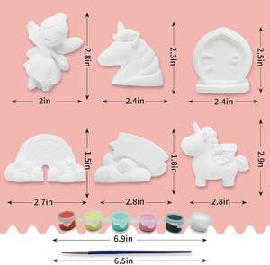 Educativo Diy colorear estrella artesanía cerámica pintura yeso niños Diy dibujo Kit Juguetes - Product Image 4