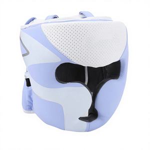 Protège-tête de boxe en cuir avec rembourrage doux et coutures durables, ajustement réglable, léger et écologique, protection de sécurité - Product Image 1