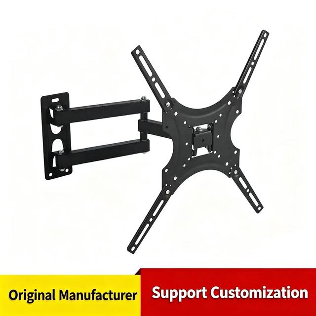Heavy Duty Universal Full Motion TV Wall Mount Cantilever Extension Bracket VESA Removable Black Powder Coated