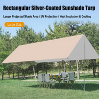 Abri solaire de camping portable, tente pliante, auvent extérieur, bâche imperméable, pare-soleil pour pique-nique, plage