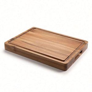 Planche à découper en bois d'acacia double face sur mesure, épaisseur 1,5 cm, écologique, 30x20cm/40x28cm, pour la découpe de viande et la charcuterie - Product Image 5