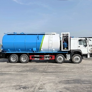 รถบรรทุกดูดสิ่งปฏิกูลและทำความสะอาด HOWO 8x4 12 ล้อ เกียร์ธรรมดา เครื่องยนต์ดีเซล สำหรับงานหนัก ขาย - Product Image 5