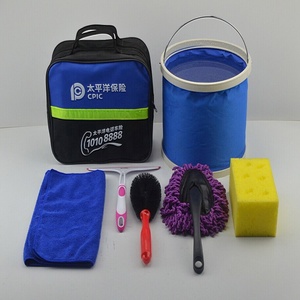 Sinh Thái Thân Thiện Di Động Xách Tay Rửa Xe Thiết Bị Bàn Chải Chăm Sóc Tự Làm Công Cụ Xô Bộ Dụng Cụ Tùy Chỉnh Kit Quà Tặng Với Logo Cho Nhà Wo - Product Image 2