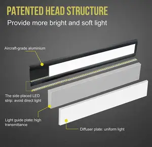 RBTGD göz bakımı esnek kol ayarlanabilir LED masa masa lambası iş ofis okuma ışığı led klips masa lambası