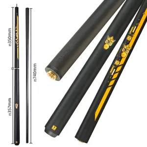 Hot Sell High Tech 58" Black Carbon Fiber 13mm 3-PCS Billiard Jump Break Punch Cue