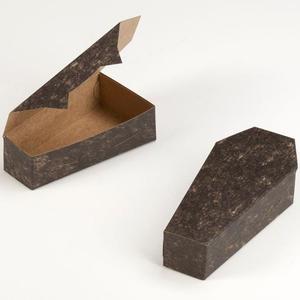 Small Black Halloween Paper <strong>Coffin</strong> Favors Box Sweet Dairy Milk Chocolate Ball Clamshell Packing Box Candy Storage Boxes