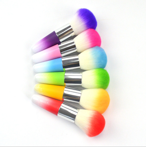 2024 pincel cosmético base en polvo juego <span class=keywords><strong>de</strong></span> pinceles <span class=keywords><strong>de</strong></span> <span class=keywords><strong>maquillaje</strong></span> coloridos pinceles <span class=keywords><strong>de</strong></span> rubor individuales <span class=keywords><strong>de</strong></span> neón - Product Image 2