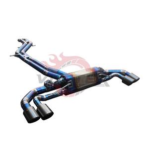 Vortex Grade 5 Titanium 1.2mm Thick Blue Burnt Finish Catback Exhaust System Porsche Cayenne 9Y0 E3 3.0T 2.9T 2019-2025 - Product Image 3