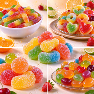 Bonbons gélifiés fruités assortis en gros, multicolores en sachet, collations fruitées sucrées, marque Aifutaile - Product Image 2
