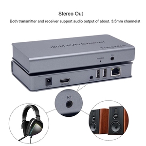 4K 120M HDMI KVM <strong>Extender</strong> Over RJ45 Ethernet Cat5e Cat6 Cable Transmit HDMI Audio Video <strong>Extender</strong> Support <strong>USB</strong> Mouse Keyboard - Product Image 4