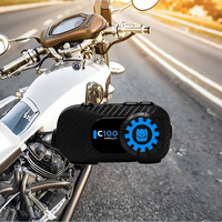 Intercom pour casque de moto C100 BT5.2 avec caméra 1080P/720p, prend en charge l'intercom jusqu'à 600m