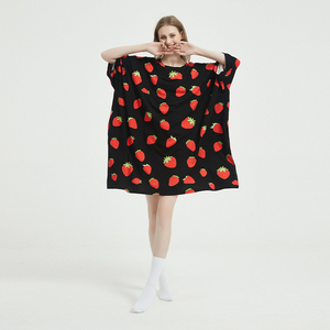 T-shirt oversize de nuit à manches courtes en bambou original Chemises de nuit confortables pour femmes filles Vêtements de nuit grande taille pour femmes - Product Image 3