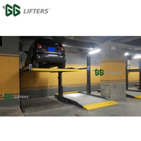 Système de stationnement empilable pour voitures à double étage avec 2 colonnes, hauteur de levage de 2100 mm et capacité de 2700 kg