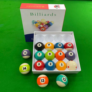 Juego Completo de 16 Bolas de Billar de Resina Personalizables de 57.2mm con Diseño de Dragón de un Ojo al Estilo Chino Auténtico, Modelo TQ-16 - Product Image 2