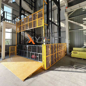 XYZLIFT-CE barang pesanan khusus pengangkat barang bukan lubang 2-6 lantai gudang pabrik menggunakan Lift kargo hidrolik - Product Image 6