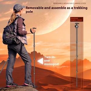 Hợp kim nhôm máy ảnh Tripod q518 điện thoại di động SLR du lịch xách tay khung chuyên nghiệp Tripod đầu có thể tháo rời <span class=keywords><strong>monopod</strong></span> - Product Image 3