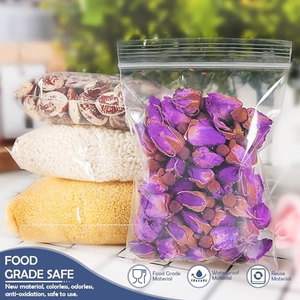 Sacs en plastique HDPE imperméables imprimés sur mesure avec fermeture éclair pour chips, stockage alimentaire, emballage jetable de qualité alimentaire, couleurs personnalisées, OEM - Product Image 5