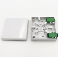 Dernière arrivée Boîte à bornes à fibre optique Plastique ABS Type 86 Façade de prise murale Boîte à fibres optiques de bureau à 2 cœurs