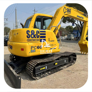 Mini-excavatrice d'occasion KOMATSU PC60 hydraulique modèle 2018, 6 tonnes, pompe à engrenages, roulement, stock de Shanghai - Product Image 1