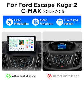 Junsun Radio de Auto con CarPlay de 9 Pulgadas para Ford Escape Kuga 2 2013-2016, Radio Android con GPS, Navegación y Multimedia para Ford Escape Kuga 2 - Product Image 2